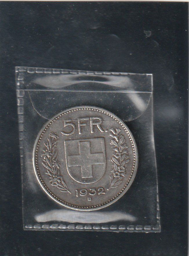 Toutes les monnaies: 5 Franken 1932 – D'occasion à Rorschacherberg par fratovi2