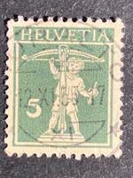 Schweiz 1935 Tellknabe 5Rp oliv Vollstempel MURALTO 12.XI.35