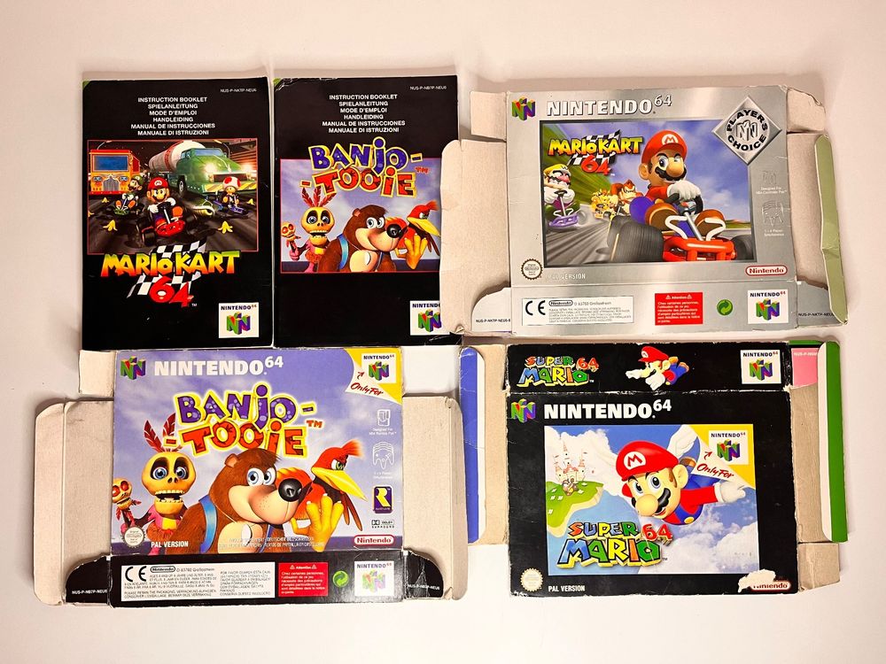 Nintendo 64 Boxes Mario Kart Banjoo Tooie Mario Kart | Kaufen auf Ricardo