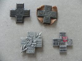 Medaille 4 Sport Abzeichen Brosche TV Elgg ZH 1913 - 68