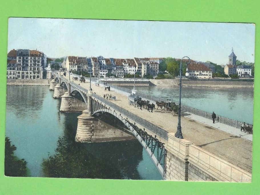 Cartes postales: Basel, Johanniterbrücke mit Grossbasel – D'occasion à Zürich par t24_de