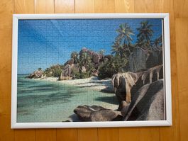 Puzzle Bild Seychelles mit Rahmung 500 Teile