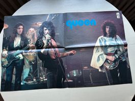 QUEEN original Poster 1975 Kult FREDDIE MERCURY plus Beilage