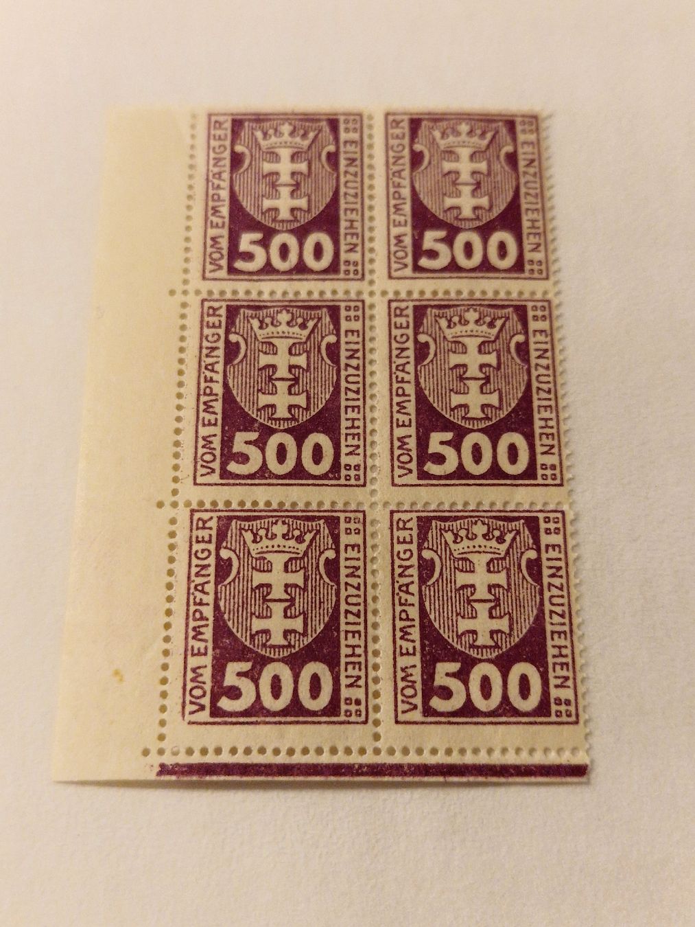 Tutti i francobolli: Deutsches Reich Danzig Porto Marken 1921 postfrisch – Nuovo (secondo la descrizione) da St. Gallen venduto da Enrico_SG