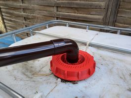 IBC Tank Deckel mit Gitter und Mulde (3D Druck / PLA / NEU)