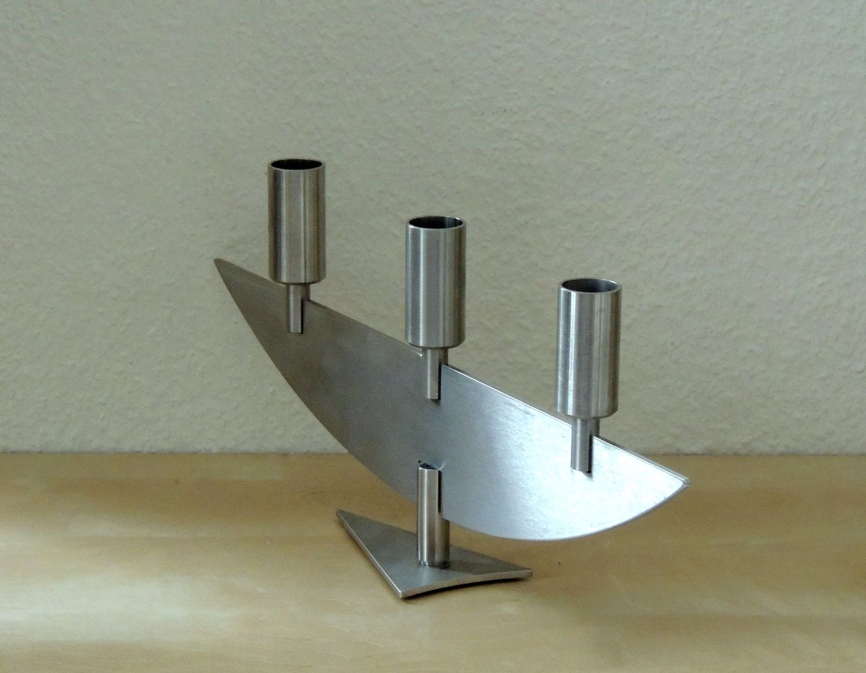 Kerzenständer: Chandelier design en acier, Collection Hutter, Suisse – Gebraucht aus La Chaux-de-Fonds von Helene2300 1