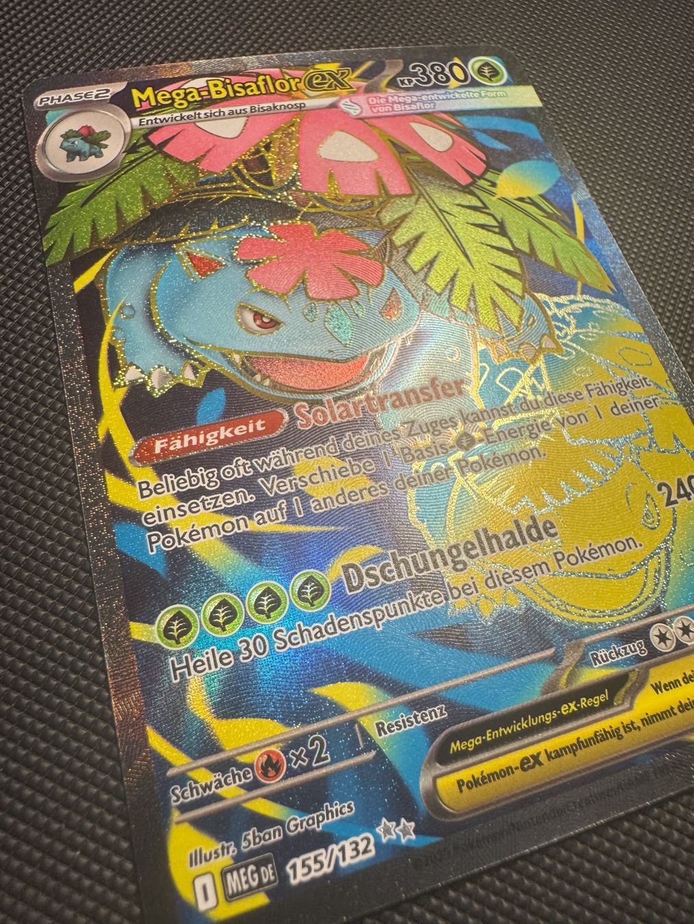 Pokémon Carte collezionabili: M Bisaflor EX 155/132 Mega-Entwicklung Mega Evolution DE – Usato da Binz venduto da savalp 1