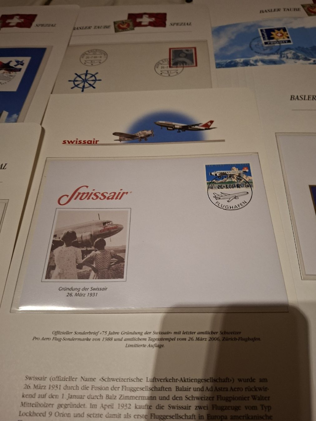 Alle Briefmarken: Div. Sammelseiten Baslertaube Spezial  – Gebraucht aus Balgach von SIMEON27 3