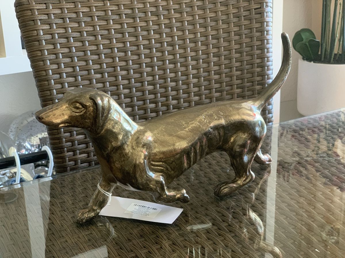 Statuette: Dackel Figur aus Aluminium – Nuovo e nell'imballaggio originale da Emmenbrücke venduto da Dior09 3