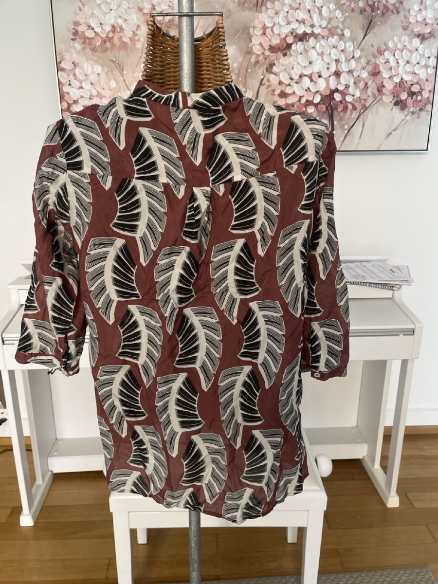 Camicette: Seidenbluse mit blattmuster, Seventy, 38/40 – Usato da Solothurn venduto da Bobesch08 3