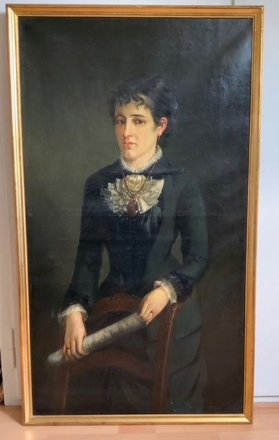 Dipinti: Ölgemälde, Portrait Dame von 1881 – Usato da Basel venduto da Genie2 1