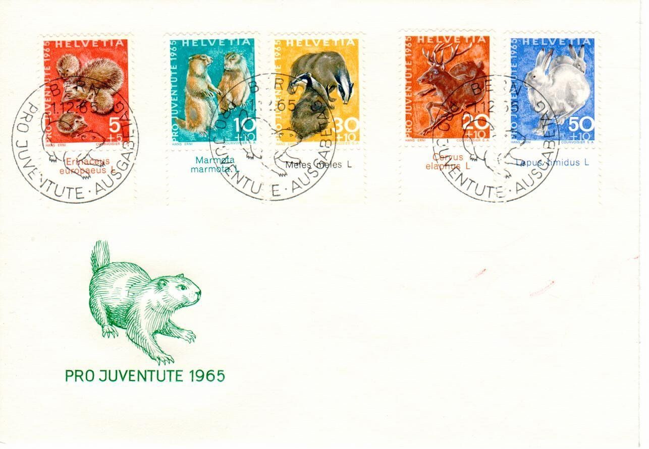 Tutti i francobolli: FDC 1965 mit Tab lateinisch – Usato da Wolhusen venduto da Curver9