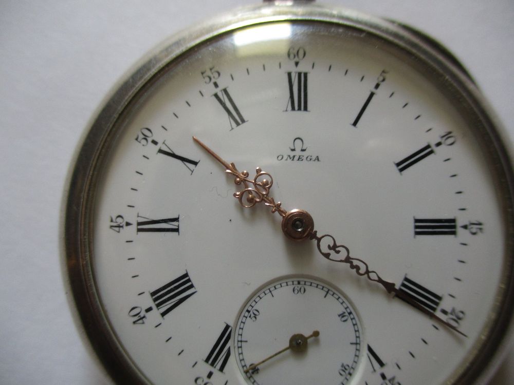 Montre à Gousset Quartz - Boîtier Argenté, Cadran Blanc - Occasion, Très Bon état