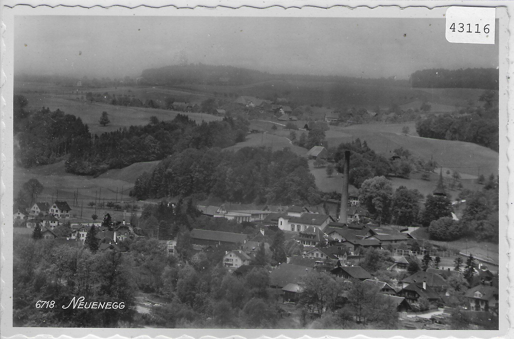 Cartoline postali: Neuenegg - Totalansicht – Usato da Ettingen venduto da Kartenplanet