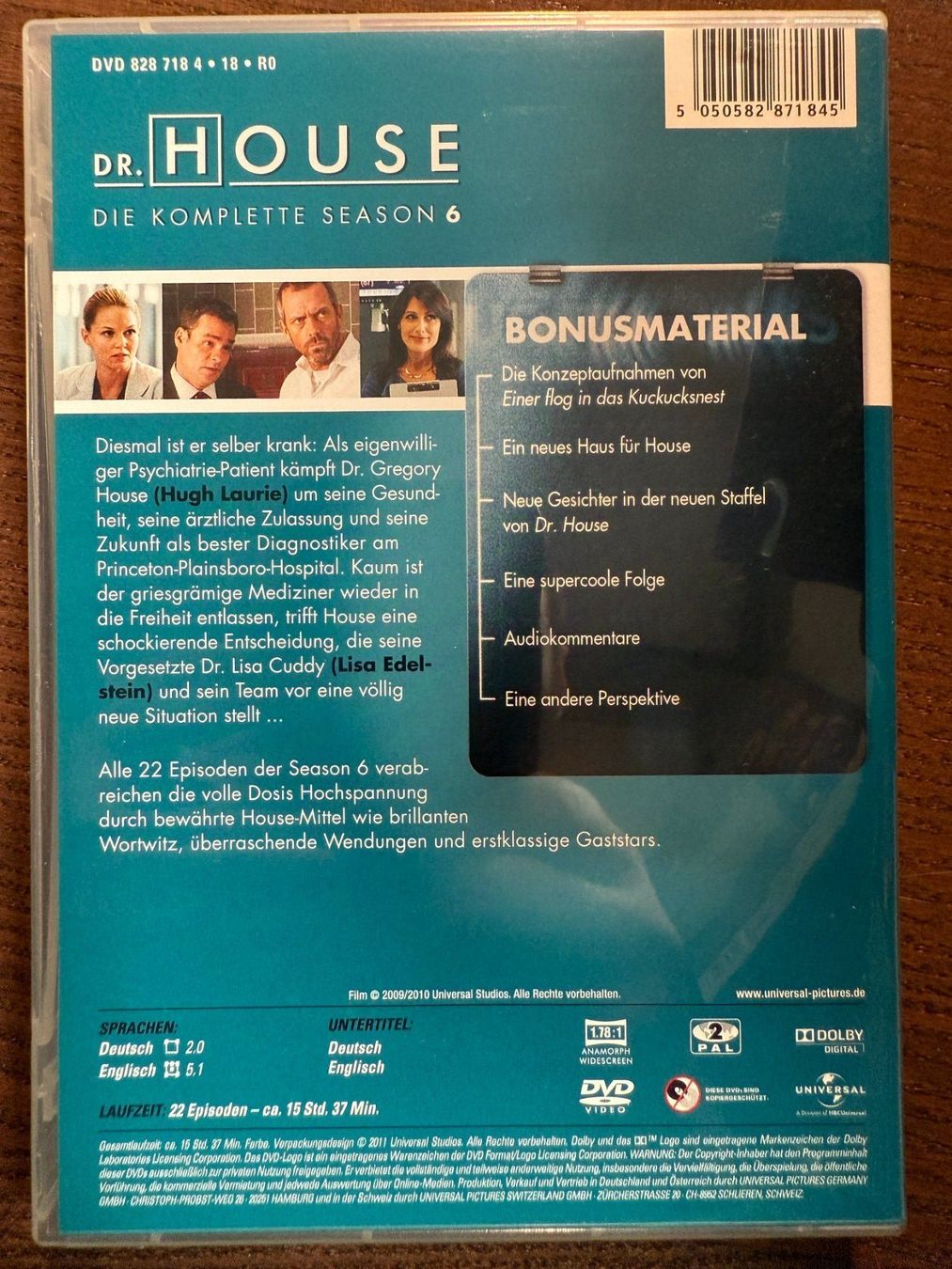 Tutti i DVDs: Dr. House Staffel 6 – Usato da Zürich venduto da FilmFreunde 1