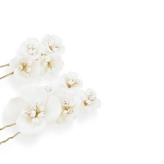 Accessori per capelli: Celebride Haarnadeln mit Emailblumen & Perlen  Neu – Usato da Liestal venduto da Schatzsucher90 2