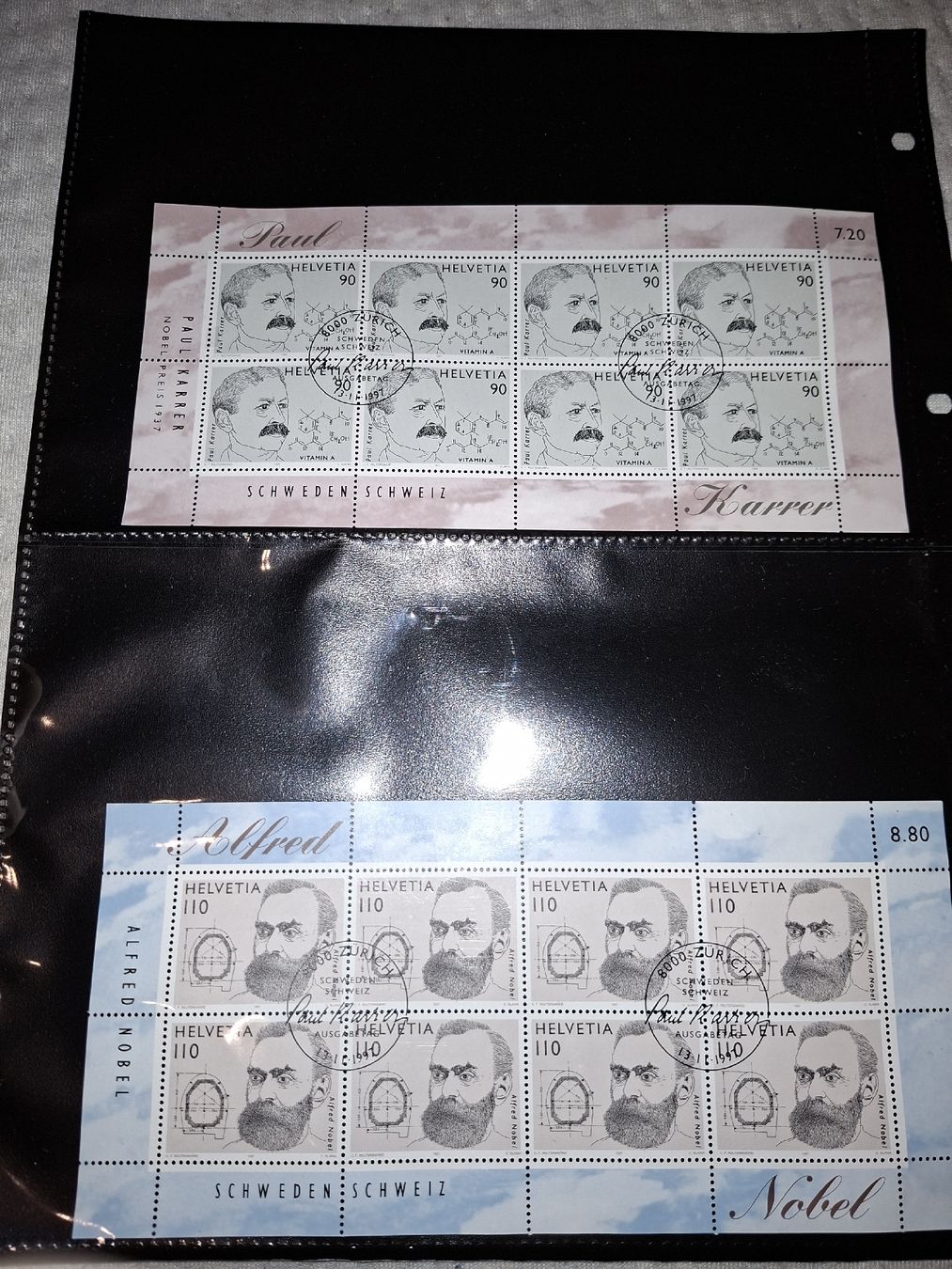 Tous les timbres: 20 Blocks / Kleinbögen Schweiz  – D'occasion à Balgach par SIMEON27 2