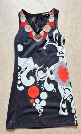 KLEID DRESS M 38 DESIGUAL,  TOP ZU JACKE PUMPS SANDALE