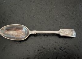 Antiker Löffel mit diversen Punzen Suppenlöffel Jugendstil