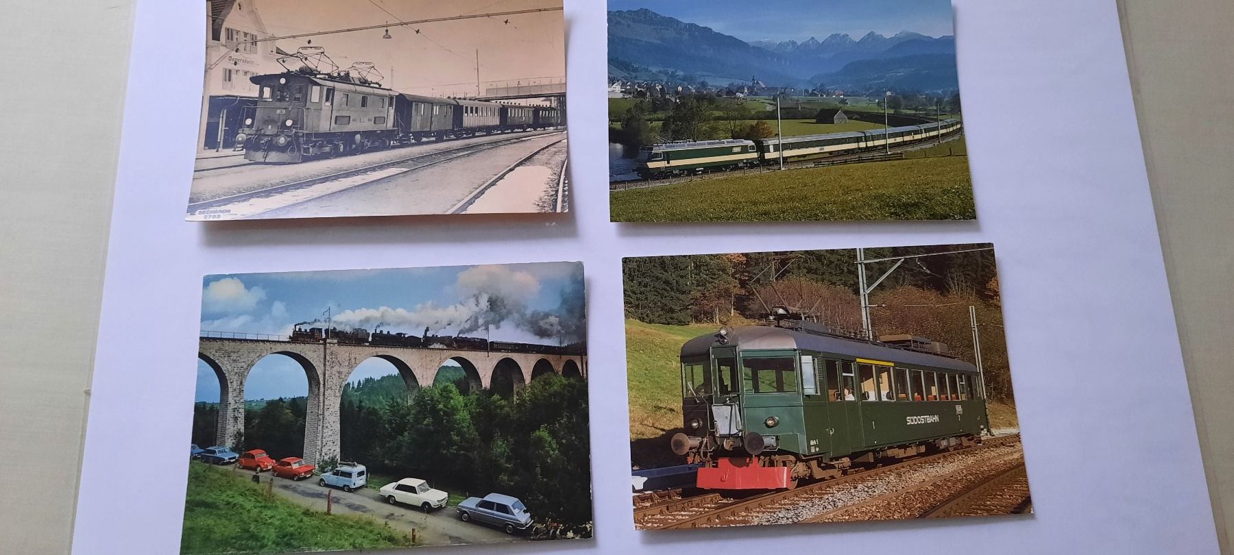 Modellini di ferrovie: 4 Karten  / Eisenbahn – Usato da Degersheim venduto da chatzgrau