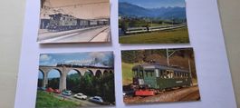 4 Karten  / Eisenbahn