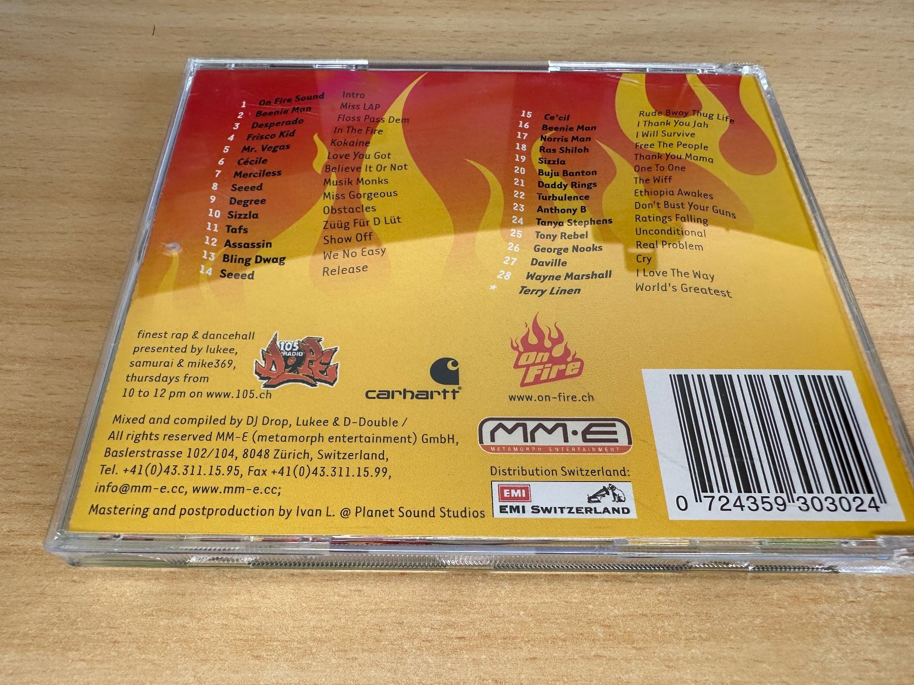 CD: Various – On Fire Volume 1 – Usato da Rikon im Tösstal venduto da Alpenmutz 1
