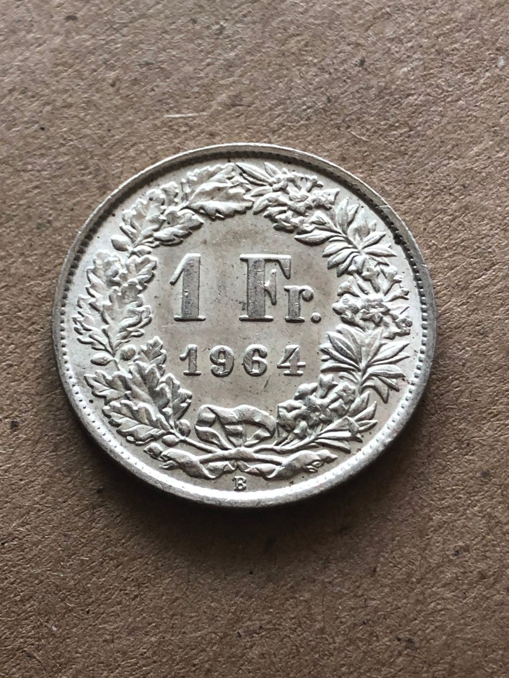 Alle Münzen: 1 Fr. 1964 – Gebraucht aus Schötz von Odpa