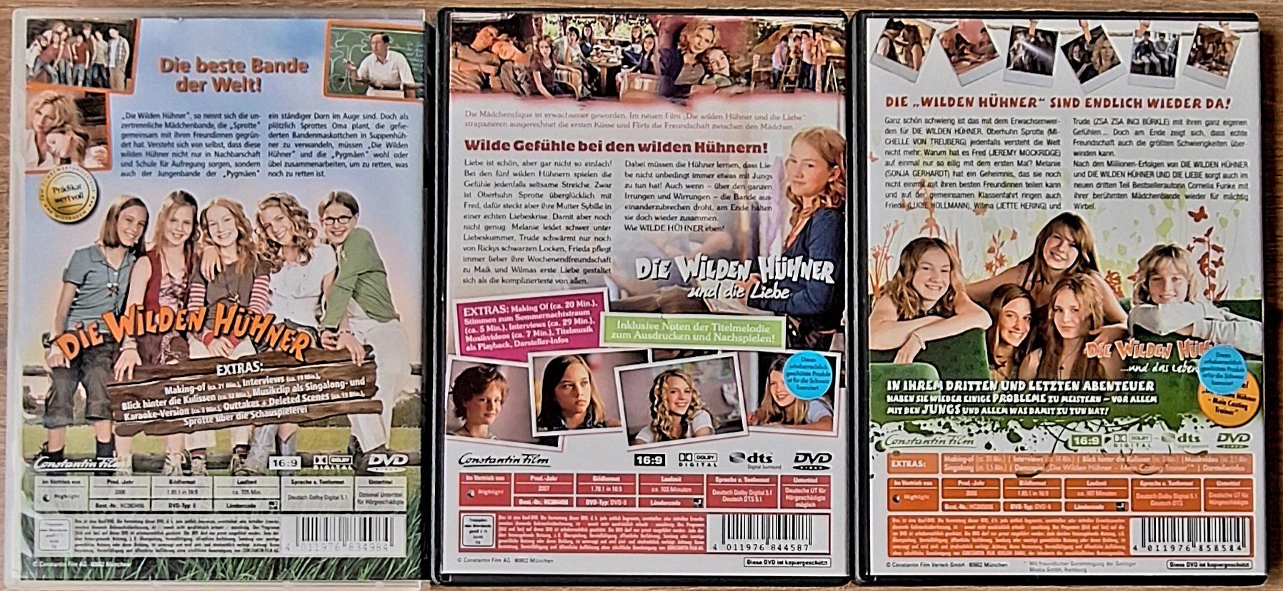 Alle DVDs: Die Wilden Hühner 1 - 3 – Gebraucht aus Schaffhausen von Jerry711 1
