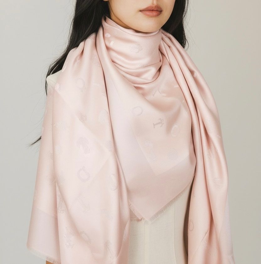 Foulard & Sciarpe: Dior Schal rosa 140 x 140 cm – Usato da Binningen venduto da Designerlabels