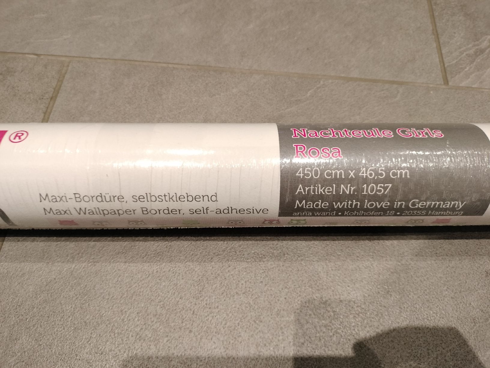 Tutte le decorazioni: Anna Wand Bordüre selbstklebend, Eulen Rosa Mädchenzimmer – Nuovo e nell'imballaggio originale da Neftenbach venduto da TheKringel 2