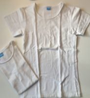 164 (170) 2 weisse Baumwolle T-Shirts / Unterhemd