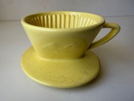 Alter Melita Kaffeefilter 100 in Gelb