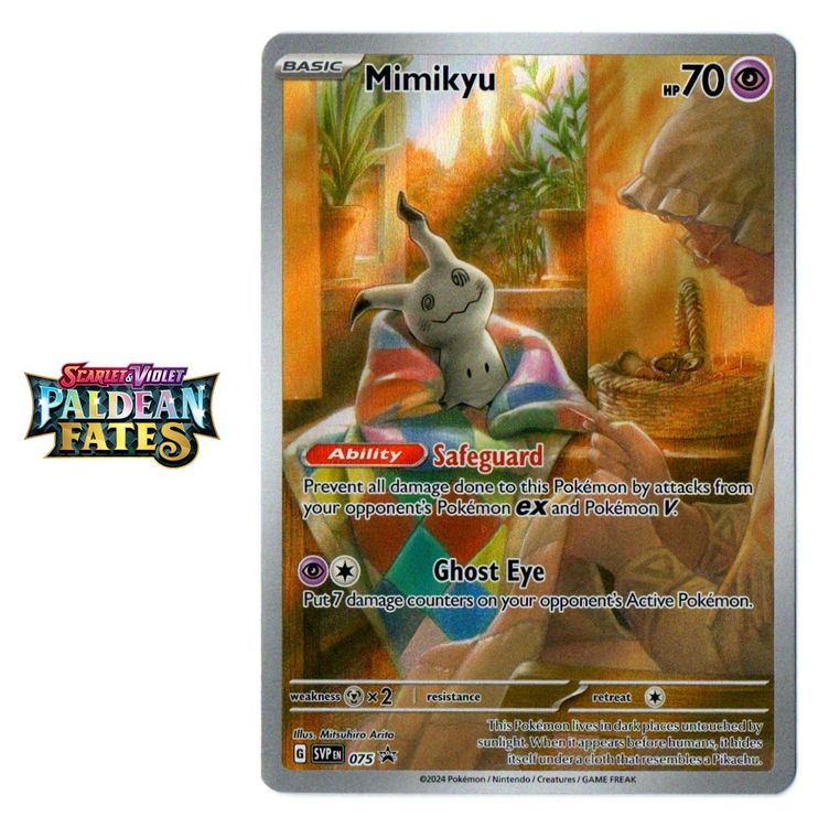 Pokémon karta Reverse Holo Mimikyu (PAF 037) - Paldean Fates