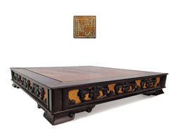 Magnificent ancient TABLE CENTRE, CHINA  In exotic wood