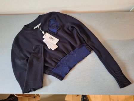 MM6 Maison Margiela Kurzpulli neu mit Tags Gr. S (schw/blau)