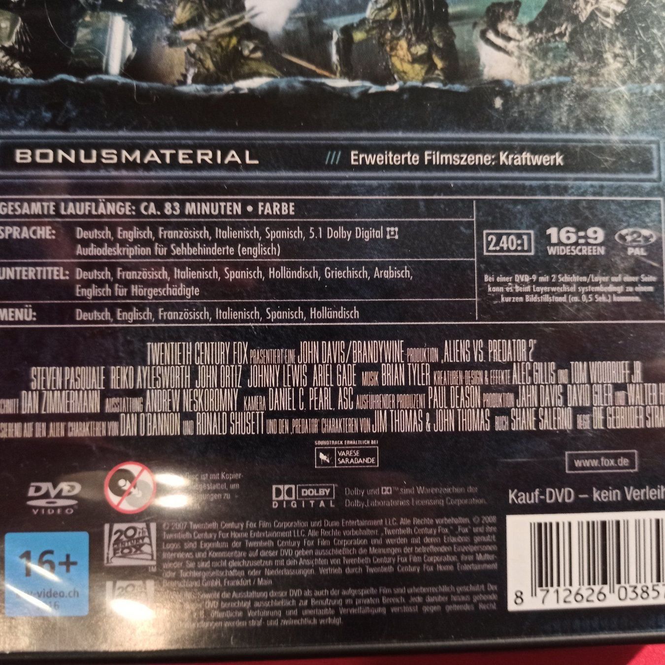 Alle DVDs: Aliens vs. Predator 2 – Gebraucht aus Dübendorf von kb86_MOVIE 2