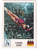 Karin Janz DDR Sport Vedettes Panini N°128