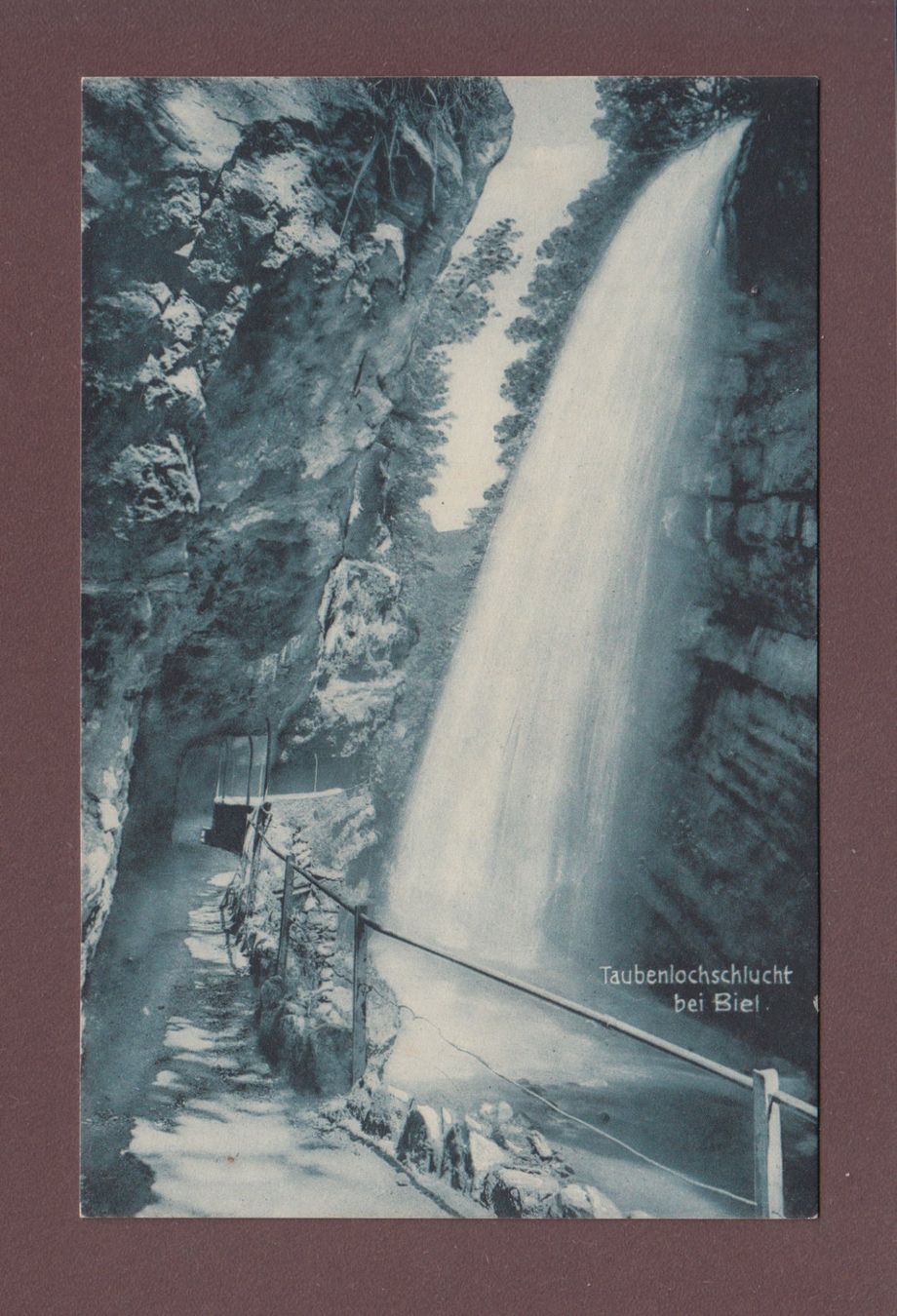 Ansichtskarten: TAUBENLOCHSCHLUCHT bei Biel – Gebraucht aus Pully von nicecards
