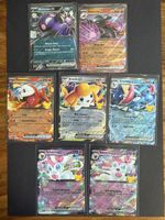 7 Pokemon Ex Karten 30th Celebration,Pitch Black&Perfect Ord