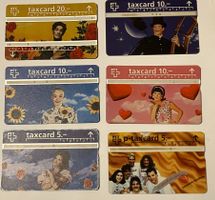 Sammlung 6 Taxcards 80er Jahre Swisscom Telekom PTT