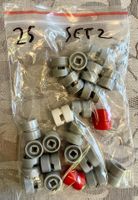Lego 25 x Wheel 11mm D. x 12mm, Hole Notched - 6014b