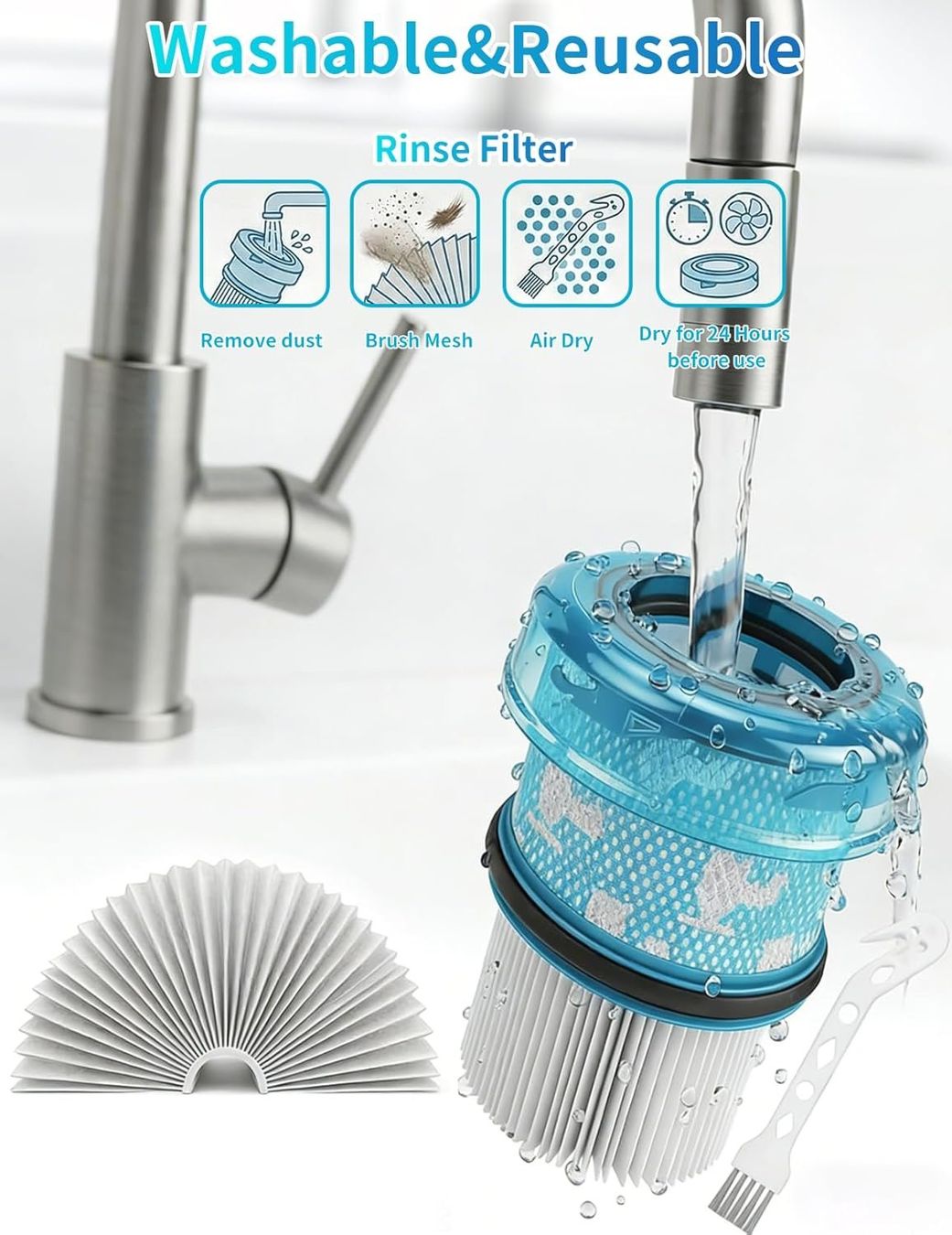 Dyson Altro per la casa: Dyson V16 HEPA Ersatzfilter 3er Set kompatibel – Nuovo e nell'imballaggio originale da Suhr venduto da SchnapperCH 7