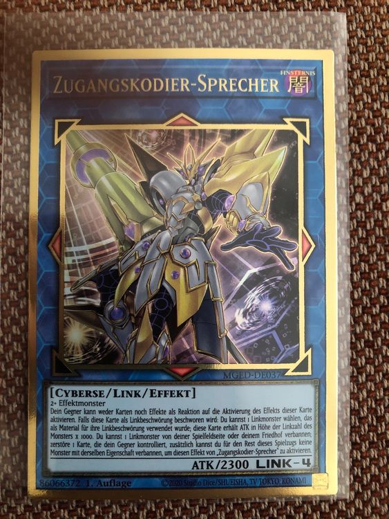 Yugioh GFP2-DE005 Dekodier-Sprecher Heißseele – Ultra Rare 1. Auflage Deutsch