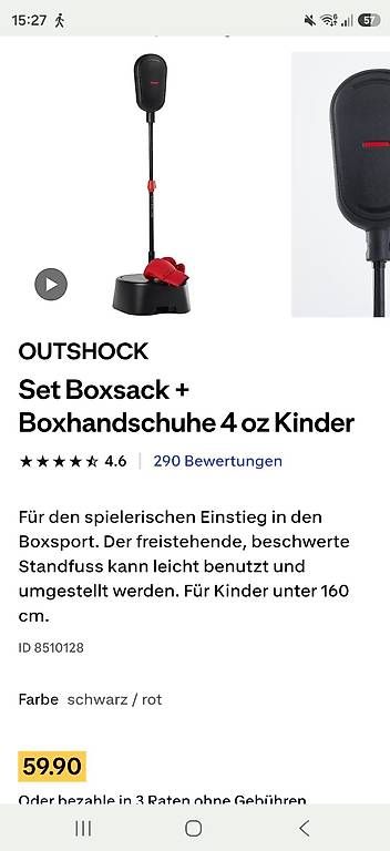 Boxsäcke: Set Boxsack und Boxhandschuhe – Gebraucht aus Würenlingen von Nicole3671 3