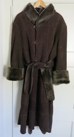 Wintermantel, beidseitig tragbar, Trendfarbe Braun, Grösse L