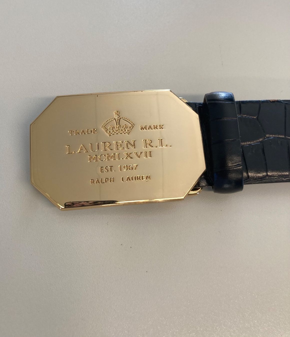 Ralph Lauren Gürtel: Ralph Lauren Gürtel Kroko-Optik – Gebraucht aus Thalwil von helvetaki
