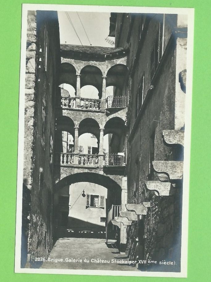 Cartoline postali: Brigue, Galeri du Château Stockalper – Nuovo (secondo la descrizione) da Zürich venduto da t24_de