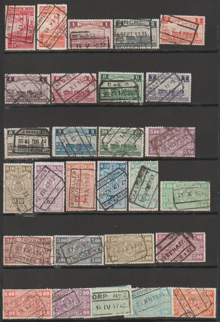 Alle Briefmarken: Belgique, collection – Gebraucht aus Crans-Montana von kira56 2