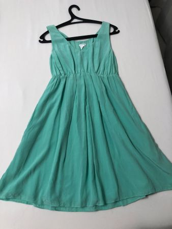 Sommerkleid hellgrün 100% Seide im Babydoll Style/ClubMonaco
