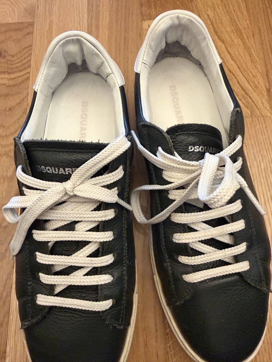 Dsquared2 Scarpe da uomo: DSQUARED2 Sneakers Leder Schwarz Groesse 42  – Usato da Reinach BL venduto da K.zh.A 3